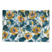 Jugendstil, Blumenmuster. Kissenbezug (Rückseite)