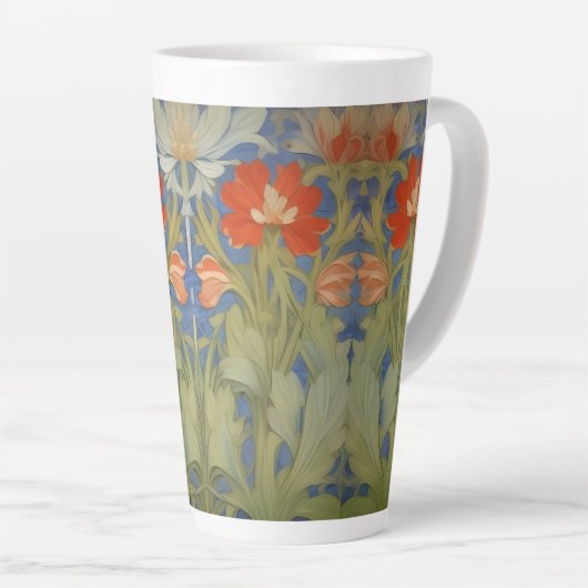 Jugendstil-Blumenmuster Milchtasse (Rechte Ecke)