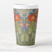 Jugendstil-Blumenmuster Milchtasse (Vorderseite)