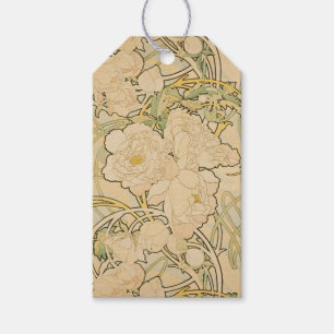 Jugendstil-Blumenmuster Mucha Geschenkanhänger