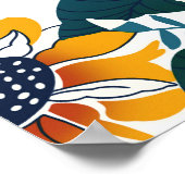 Jugendstil, Blumenmuster. Poster (Ecke)