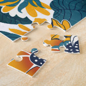 Jugendstil, Blumenmuster. Puzzle (Seite)