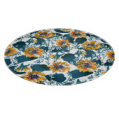 Jugendstil, Blumenmuster. Schneidebrett (Ecke)