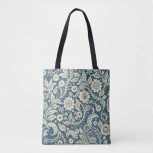 Jugendstil Blumenmuster Tapete Tasche