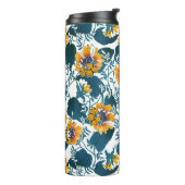 Jugendstil, Blumenmuster. Thermosbecher (Nach links gedreht)
