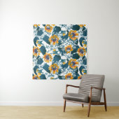Jugendstil, Blumenmuster. Wandteppich (Beispiel (Horizontal))