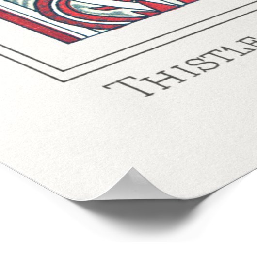 Jugendstil-Blumenstrauß-Blume Textilkunst Poster (Ecke)