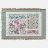 Jugendstil-Blumenthistal Textilkunst verneuil Decke (Vorderseite)