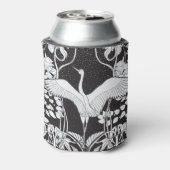 Jugendstil: Blumenvogel-Illustration Dosenkühler (Kanne Rückseite)