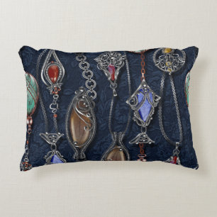 Jugendstil Blumig: Jeans Eleganz. Dekokissen