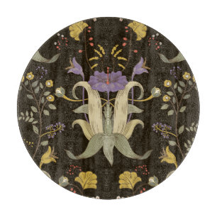 Jugendstil Blumig: Vintage-Muster Schneidebrett