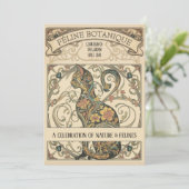 Jugendstil Botanische Katzen-Ornamentalkunst (Stehend Vorderseite)
