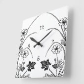 Jugendstil-Botanische Wall Uhr (Winkel)