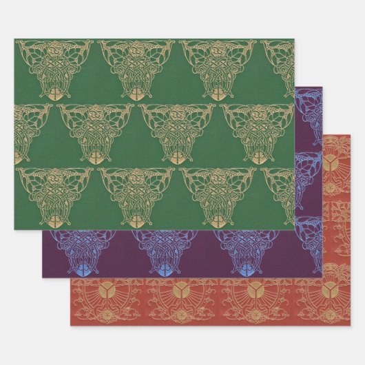 Jugendstil-Buchcover Geschenkpapier Set (Set)