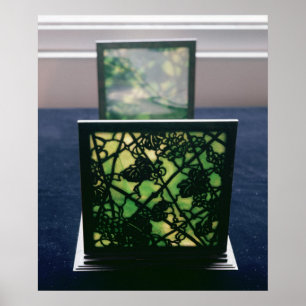 Jugendstil-Buchenden, Tiffany Studios, c.1894 Poster