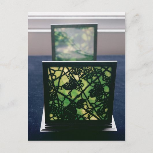 Jugendstil-Buchenden, Tiffany Studios, c.1894 Postkarte (Vorderseite)