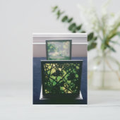 Jugendstil-Buchenden, Tiffany Studios, c.1894 Postkarte (Stehend Vorderseite)