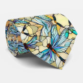 Jugendstil Bunte Libelle Falsches Buntglas Krawatte (Gerollt)