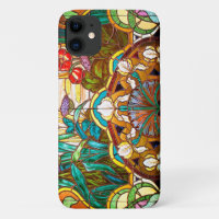 Jugendstil Buntes Glas floral farbenfroh