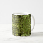 Jugendstil-buntes Ziermuster Vintag in Kaffeetasse (VorderseiteRechts)