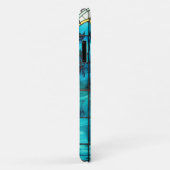 Jugendstil-Buntglas aussehen floral Viktorianisch Case-Mate iPhone Hülle (Hinten/Rechts)