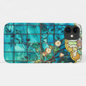 Jugendstil-Buntglas aussehen floral Viktorianisch Case-Mate iPhone Hülle (Rückseite (Horizontal))
