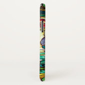 Jugendstil-Buntglas-Blüte Case-Mate iPhone Hülle (Hinten/Rechts)