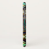 Jugendstil-Buntglas-Blüte Case-Mate iPhone Hülle (Hinten/Links)