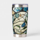Jugendstil-Buntglas-Look Thermobecher (Vorderseite)