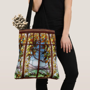 Jugendstil-Buntglas-Wasserlilien-Kürbis-Tasche Tasche