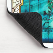 Jugendstil Buntglasfenster Viktorianisch Mousepad (Ecke)