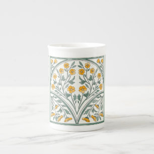 Jugendstil-Buttercup-Tasse Porzellantasse