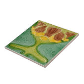 Jugendstil c1900 Malkin Detailed Floral Repro Fliese (Seite)