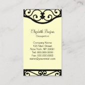 Jugendstil-Chic ~ Visitenkarten Visitenkarte (Rückseite)