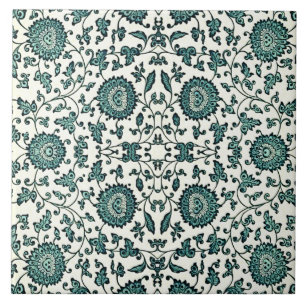 Jugendstil chinesisches Blumenmuster-Reproduktion  Fliese
