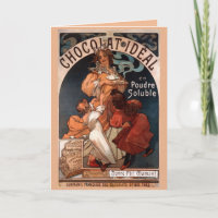 Jugendstil-Chocolate-Muttertagskarte