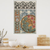Jugendstil Cyclamen floral Eugene Grasset elegant Poster (Küche)