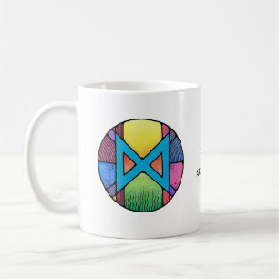 Jugendstil Dagaz Rune Becher – ERWACHEN! Kaffeetasse