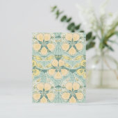 Jugendstil-Dainte Vintages Blumenmuster Postkarte (Stehend Vorderseite)