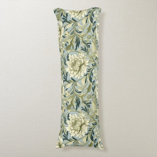 Jugendstil,Damasmuster,Bio,Kurven Seitenschläferkissen (Vorderseite Vertikal)