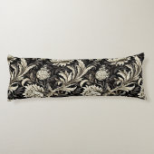 Jugendstil,Damasmuster,Bio,Kurven Seitenschläferkissen (Rückseite)