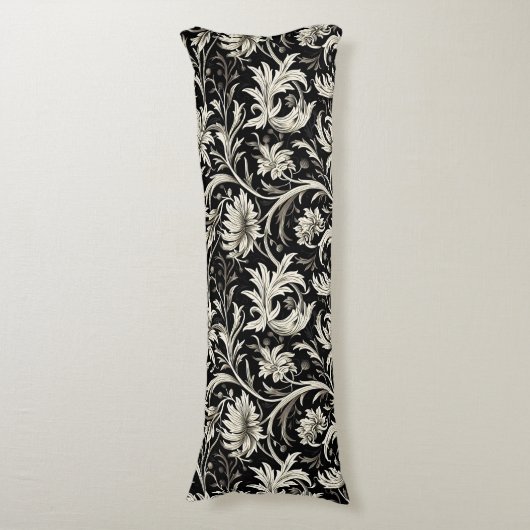 Jugendstil,Damasmuster,Bio,Kurven Seitenschläferkissen (Vorderseite Vertikal)