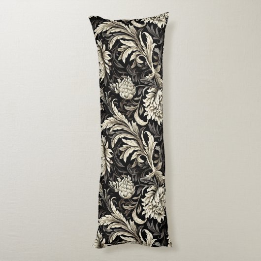 Jugendstil,Damasmuster,Bio,Kurven Seitenschläferkissen (Rückseite (Vertikal))