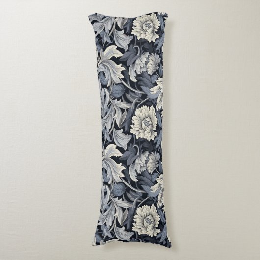 Jugendstil,Damasmuster,Bio,Kurven Seitenschläferkissen (Vorderseite Vertikal)