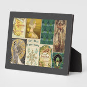 Jugendstil-Damen Fotoplatte (Seite)