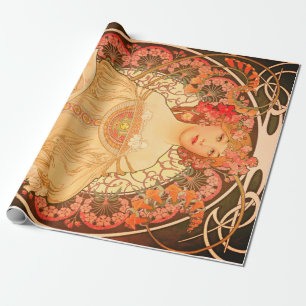 Jugendstil-Decoupage-Plakat Geschenkpapier