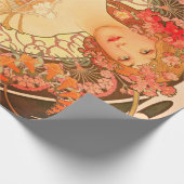 Jugendstil-Decoupage-Plakat Geschenkpapier (Ecke)