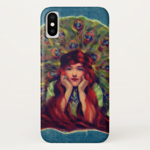Jugendstil-Deko elegante Pfauenfedern Case-Mate iPhone Hülle