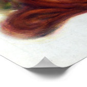 Jugendstil-Deko elegante Pfauenfedern Poster (Ecke)