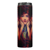 Jugendstil-Deko - Eleganz Vintag Thermosbecher (Rückseite)